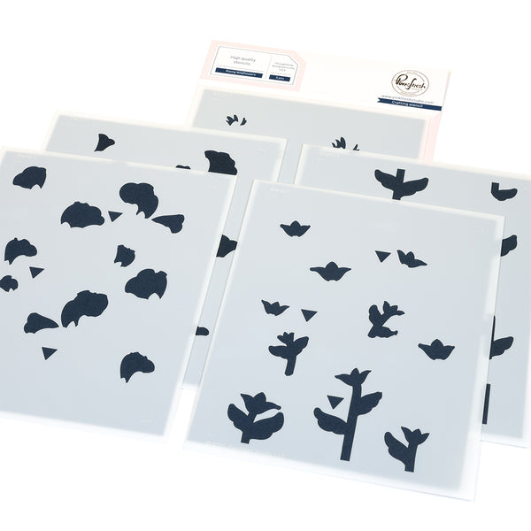 Rising Wildflowers stencil – Pinkfresh Studio