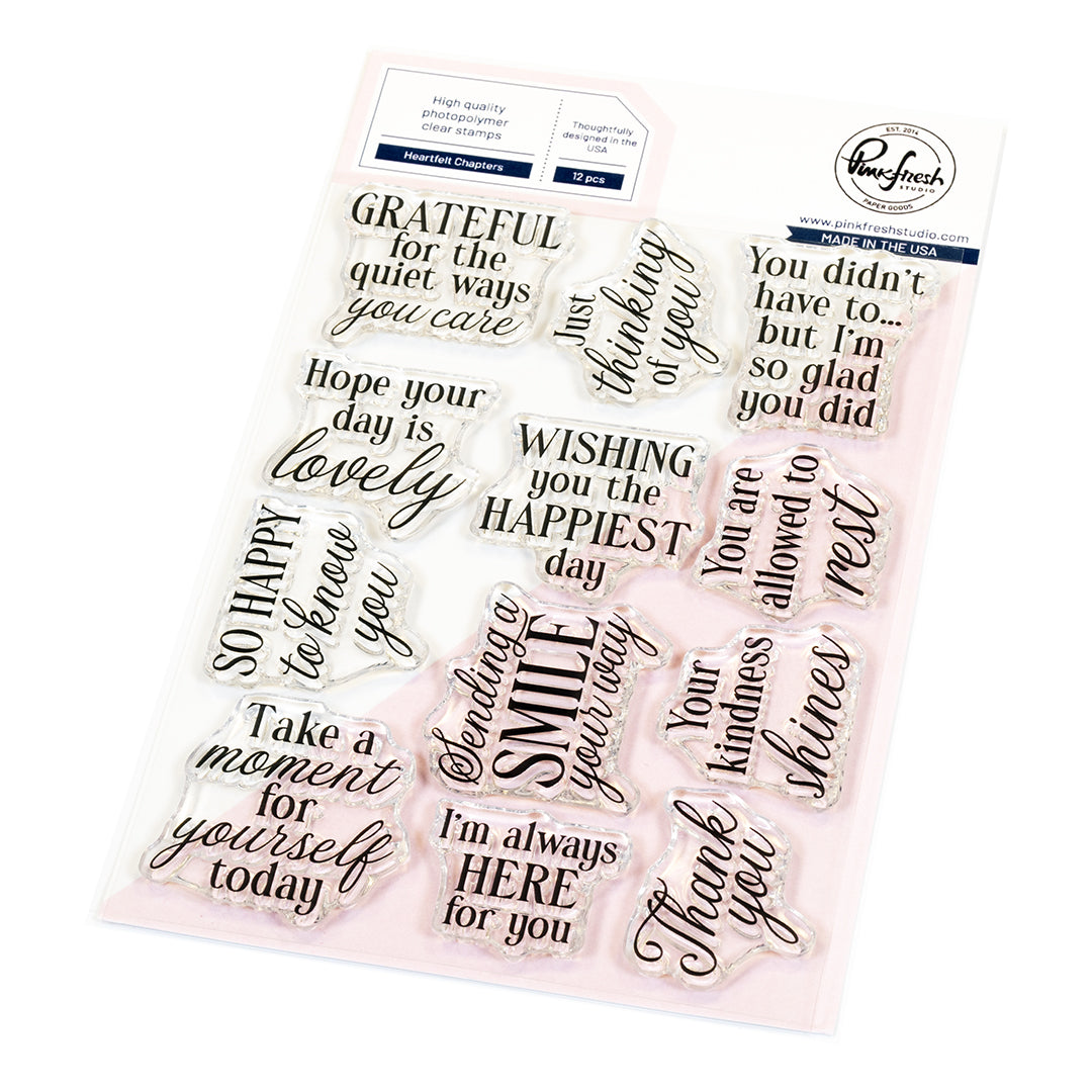 Heartfelt Chapters stamp