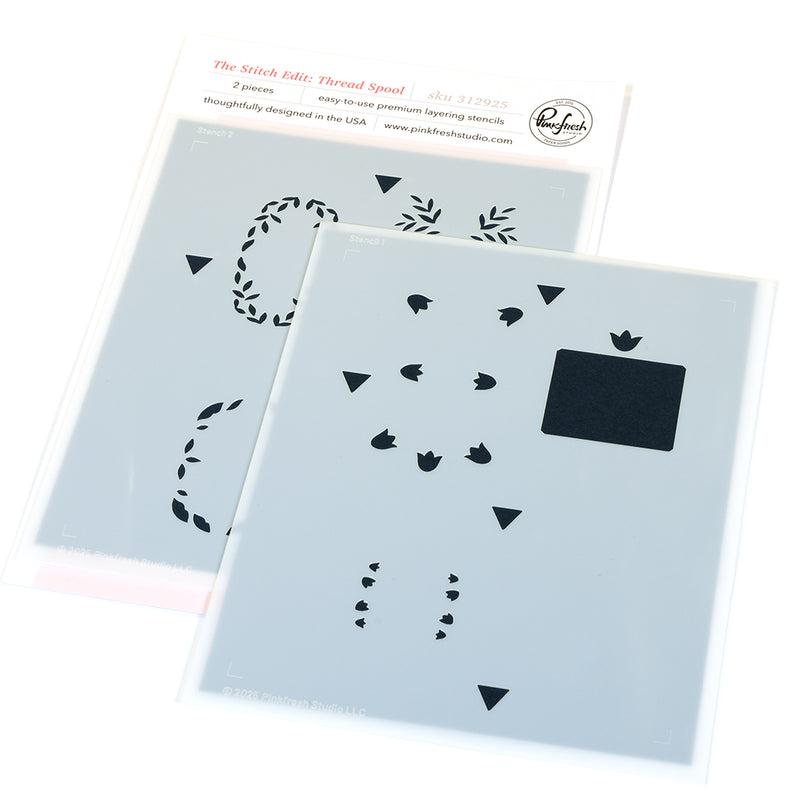 The Stitch Edit: Thread Spool stencil