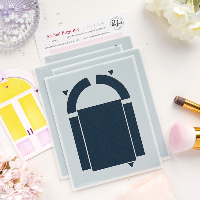 Arched Elegance stencil