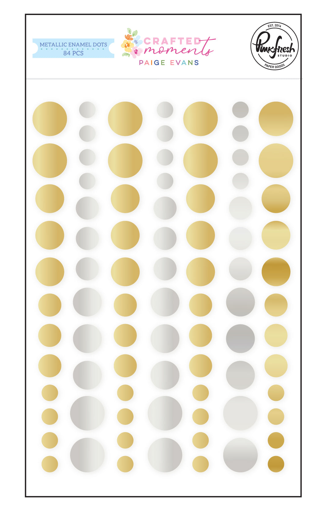 Crafted Moments: Metallic Enamel Dots