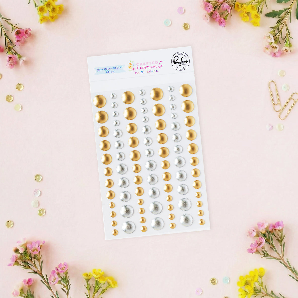 Crafted Moments: Metallic Enamel Dots