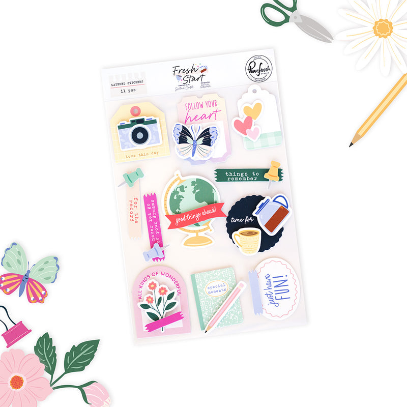 Fresh Start: Layered Stickers