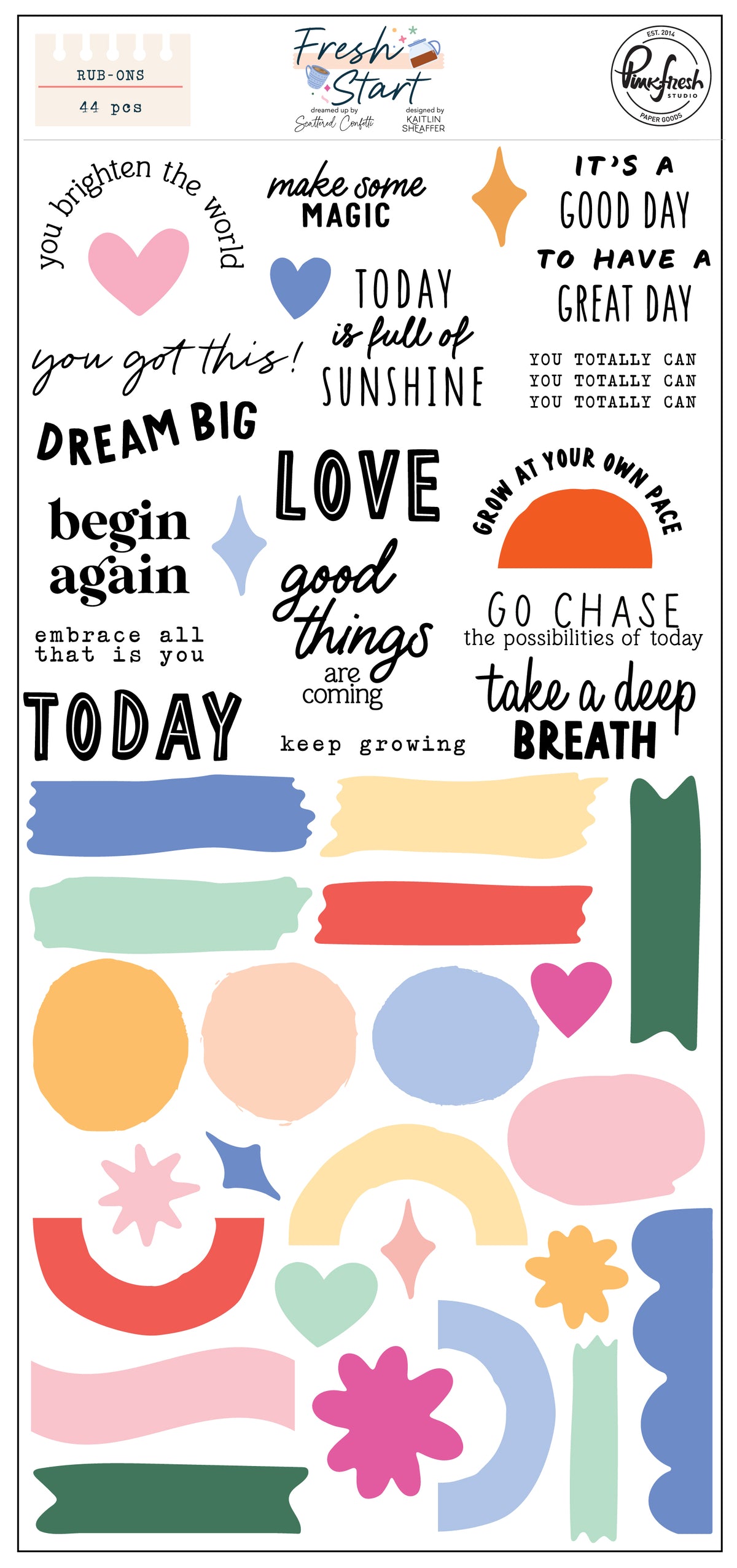 Fresh Start: Rub-ons