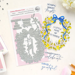 Lemon Blossom Crest press plate