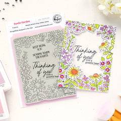 Sunlit Garden cling stamp