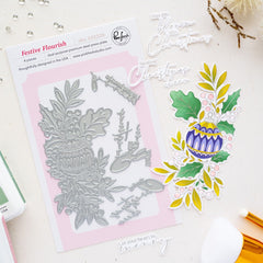Festive Flourish press plate