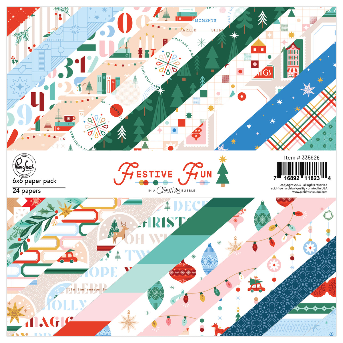 Festive Fun: 6x6 Paper Pack
