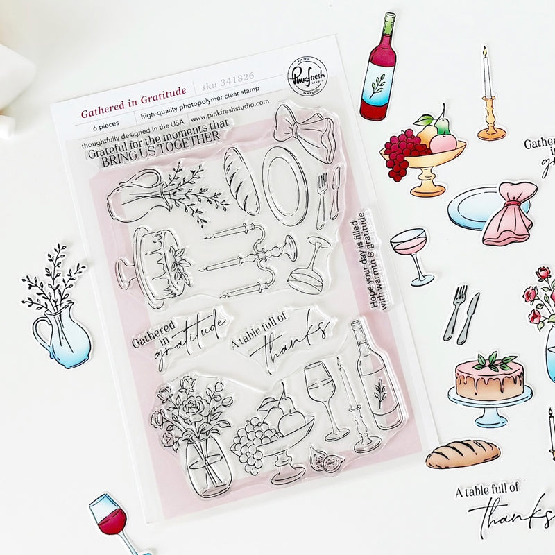 Gathered in Gratitude stamp