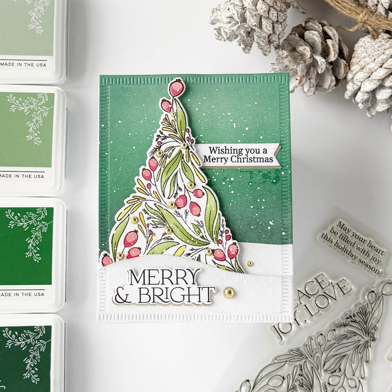 Festive Foliage Tree stencil