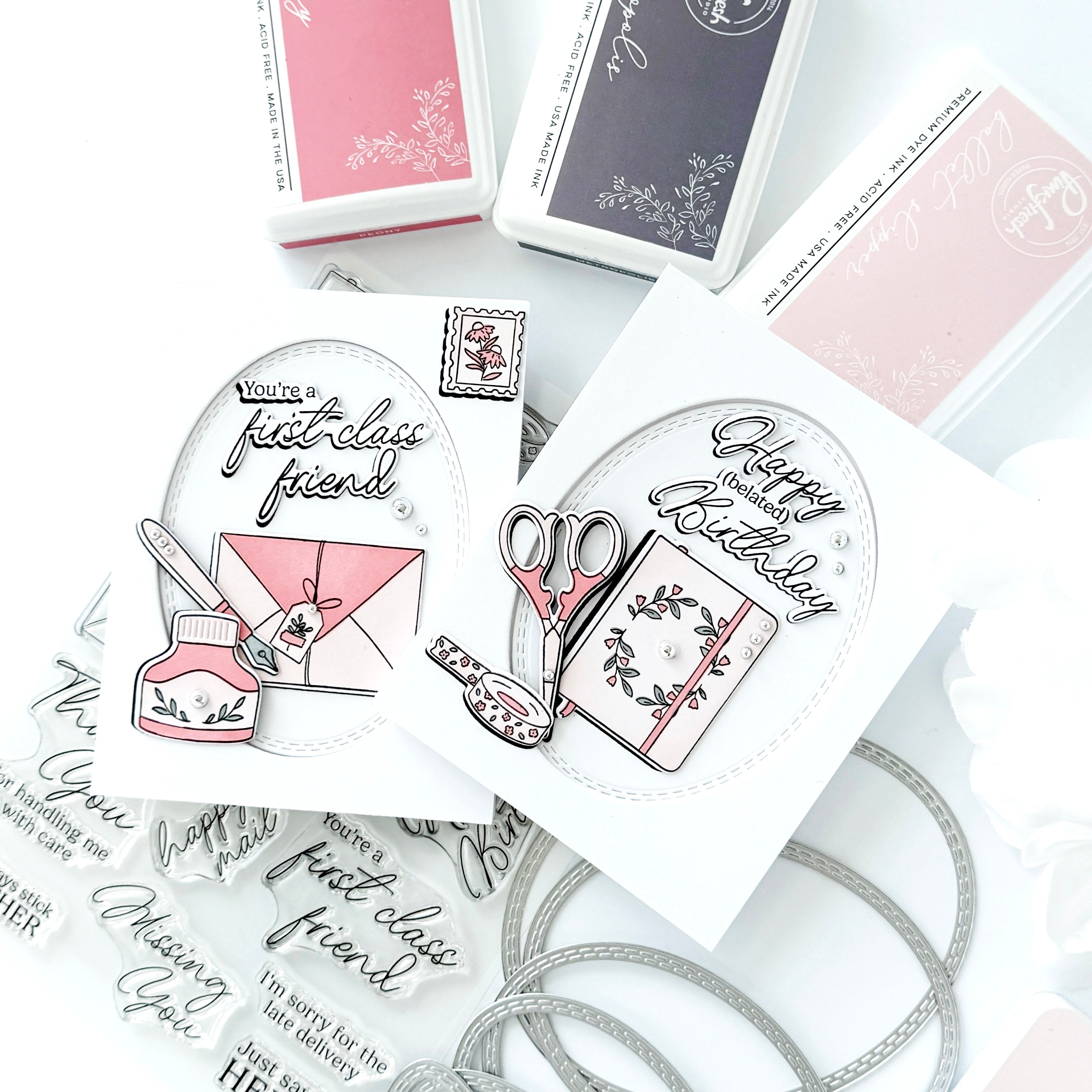 Classic Correspondence stamp – Pinkfresh Studio