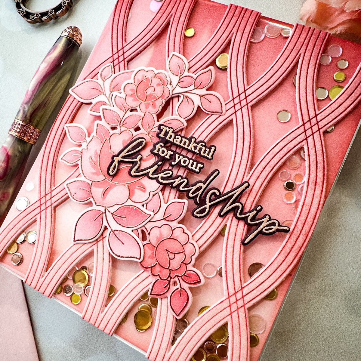 Twist Pattern press plate – Pinkfresh Studio