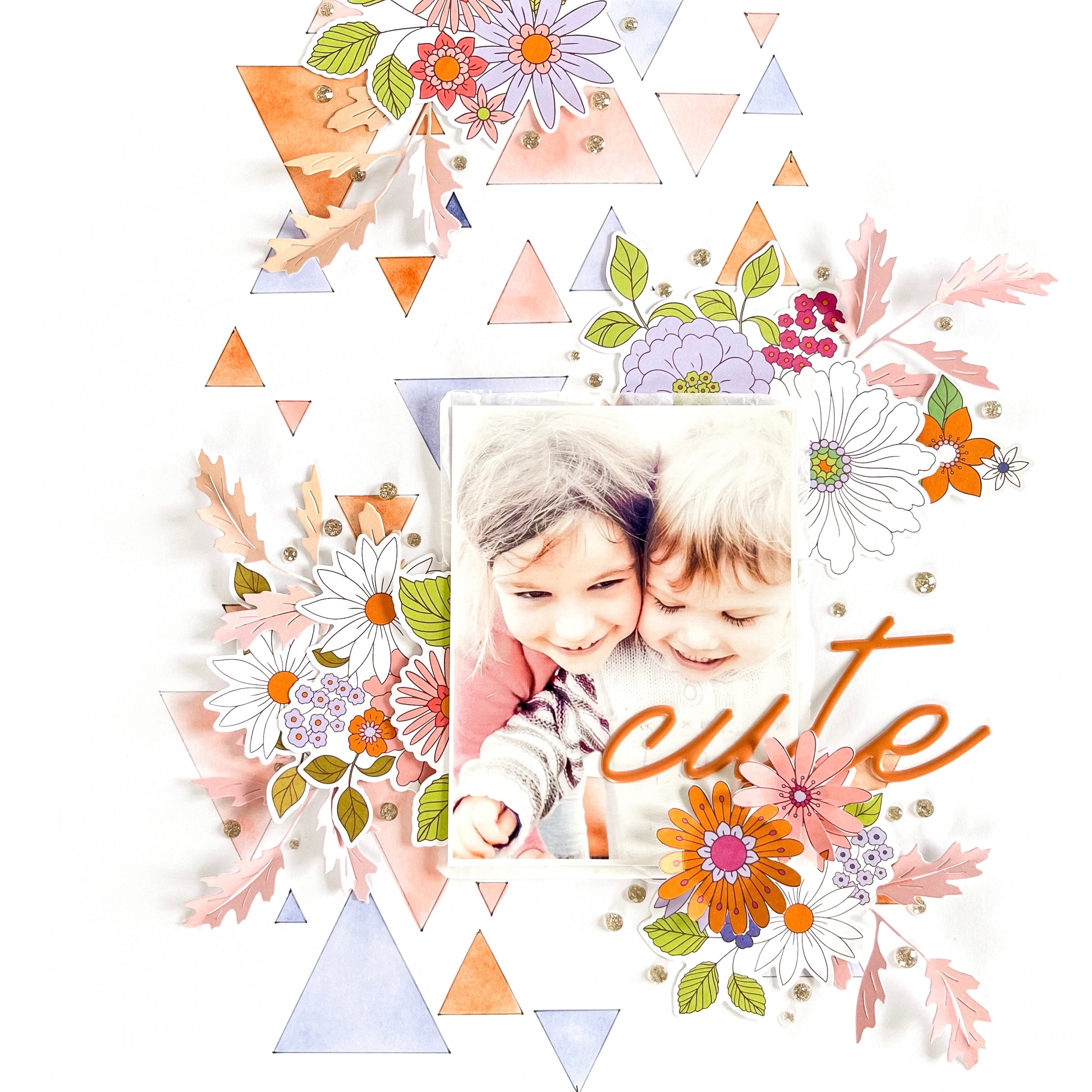 Overlapping Triangles stencil – Pinkfresh Studio
