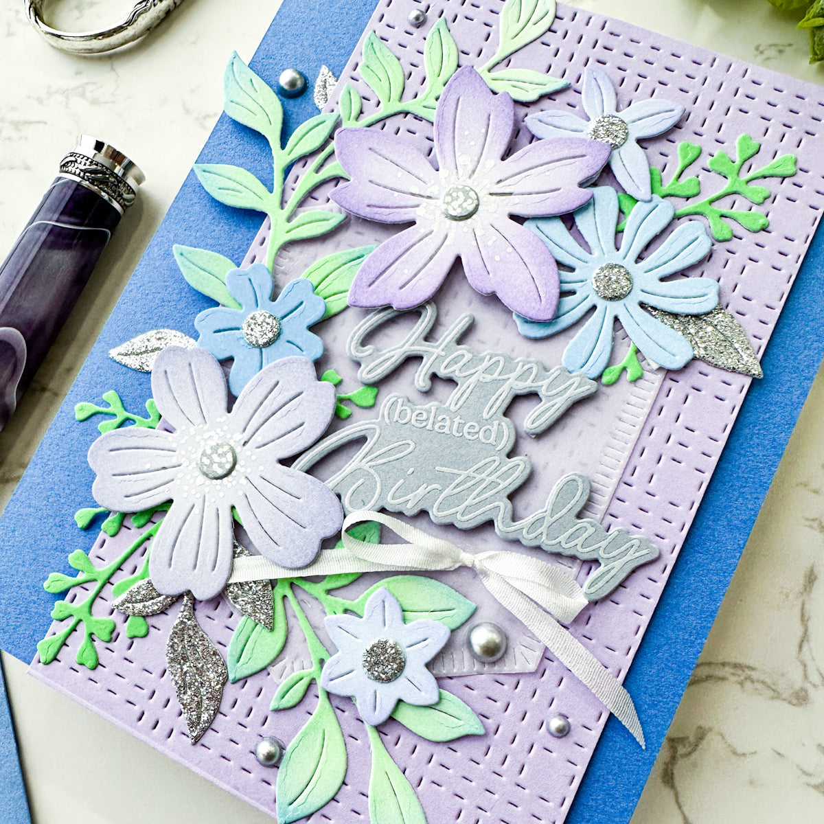 Stitched Basket Weave Coverplate die