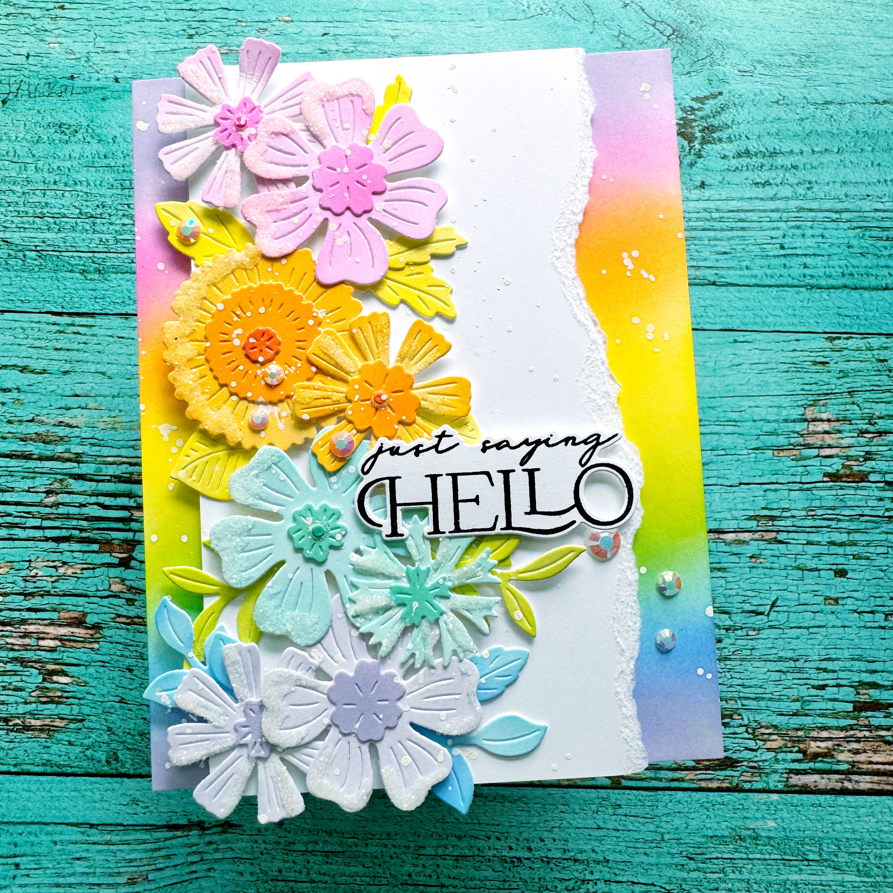 Garden Party stencil – Pinkfresh Studio