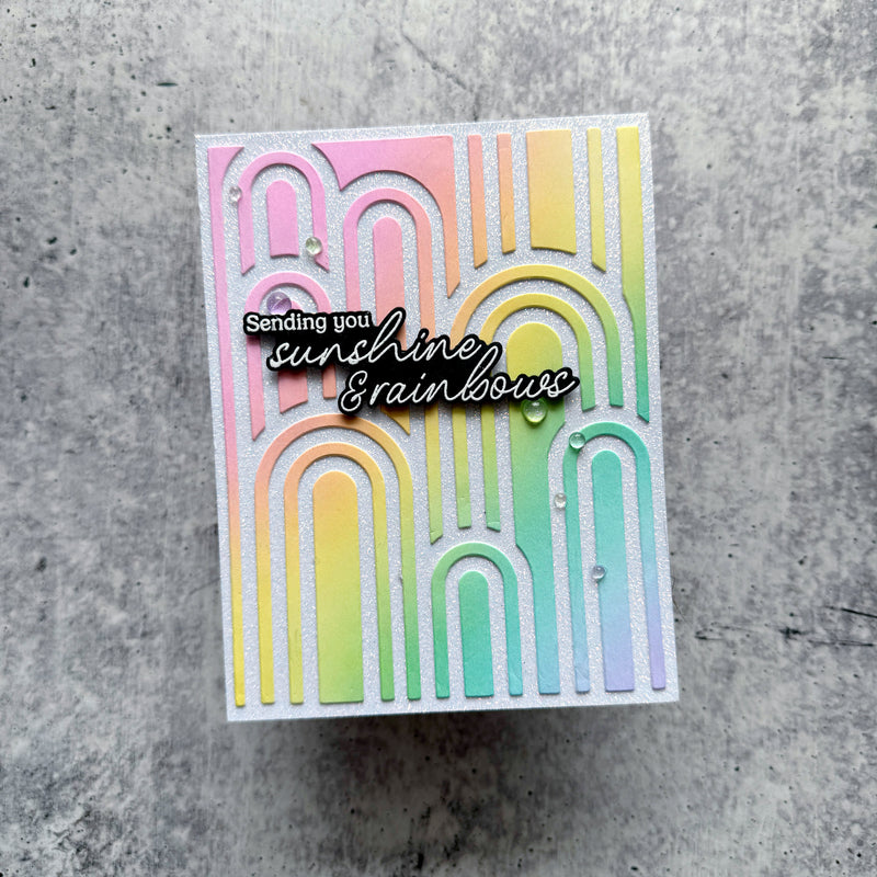 You Are My Rainbow stamp