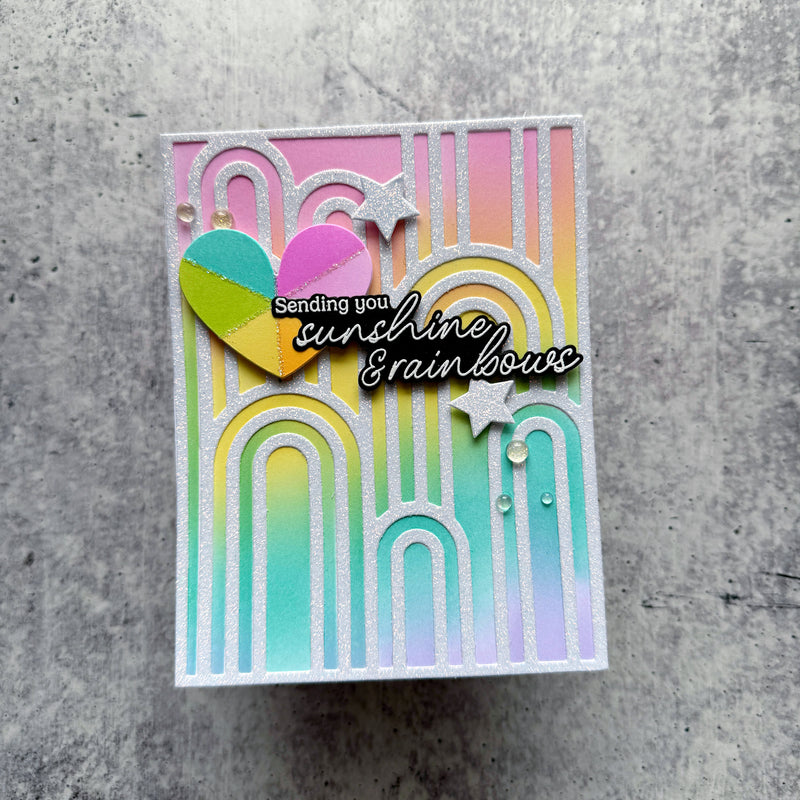 You Are My Rainbow stamp