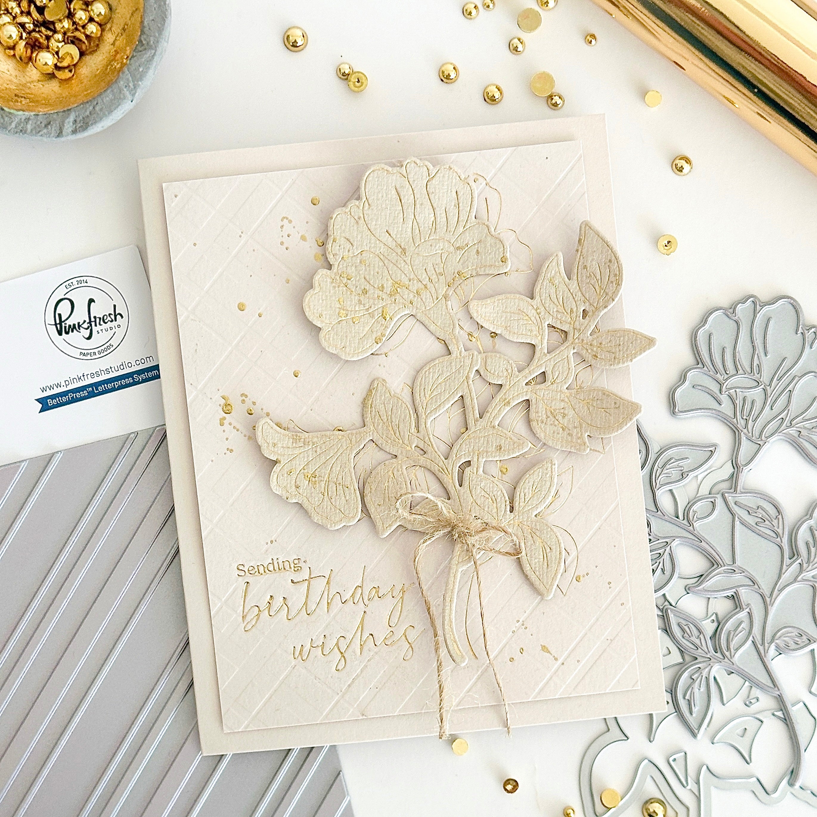 Diagonal Plaid press plate – Pinkfresh Studio