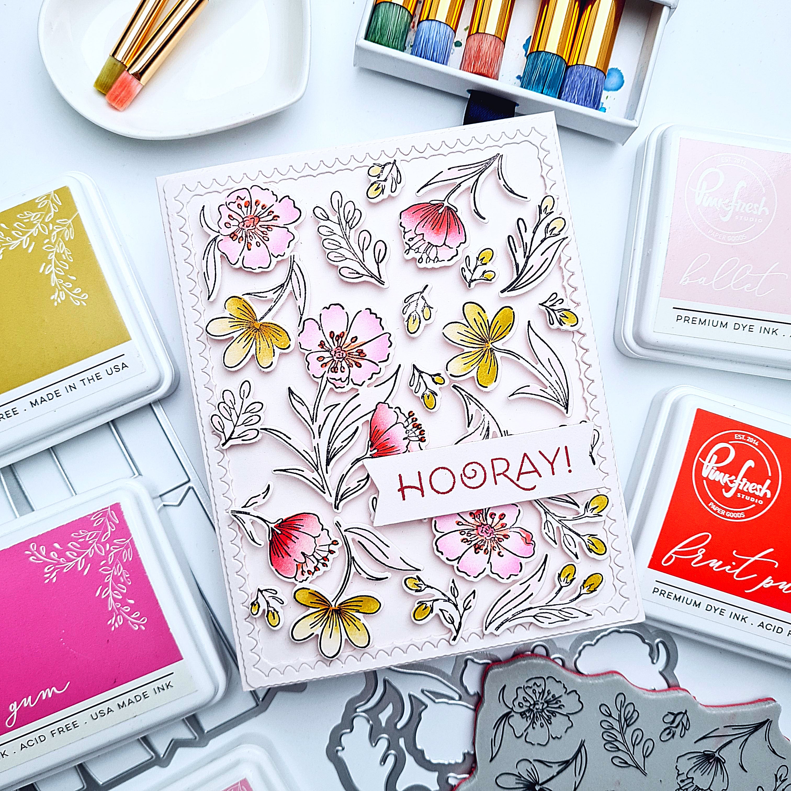 Breezy Blossoms cling stamp – Pinkfresh Studio