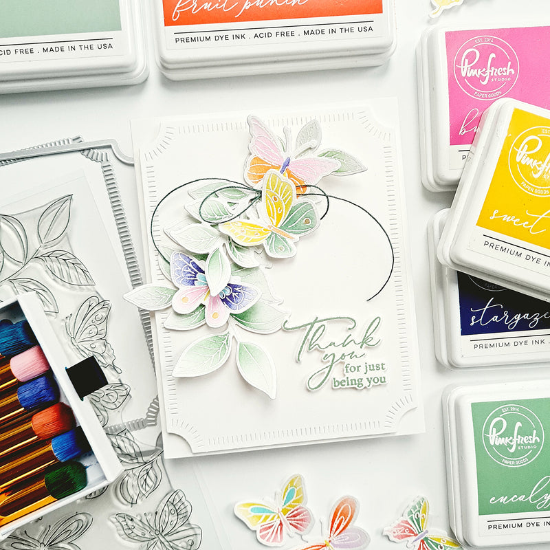 Fluttering Butterflies stamp