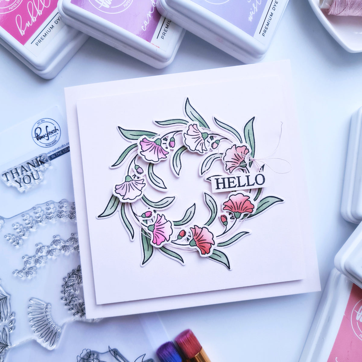 Floral Kaleidoscope stamp