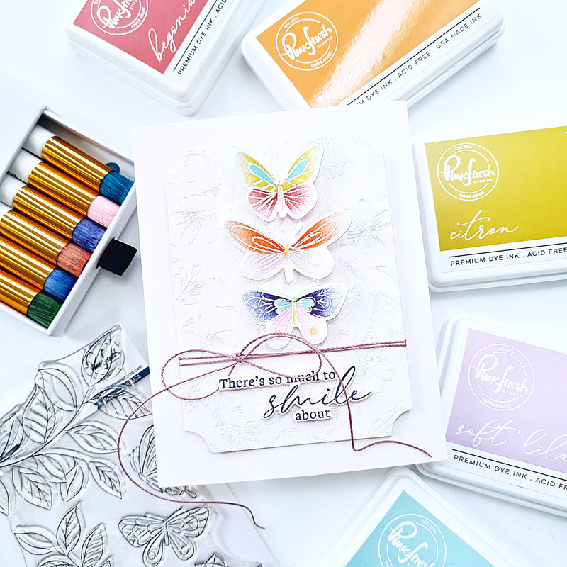 Fluttering Butterflies stamp