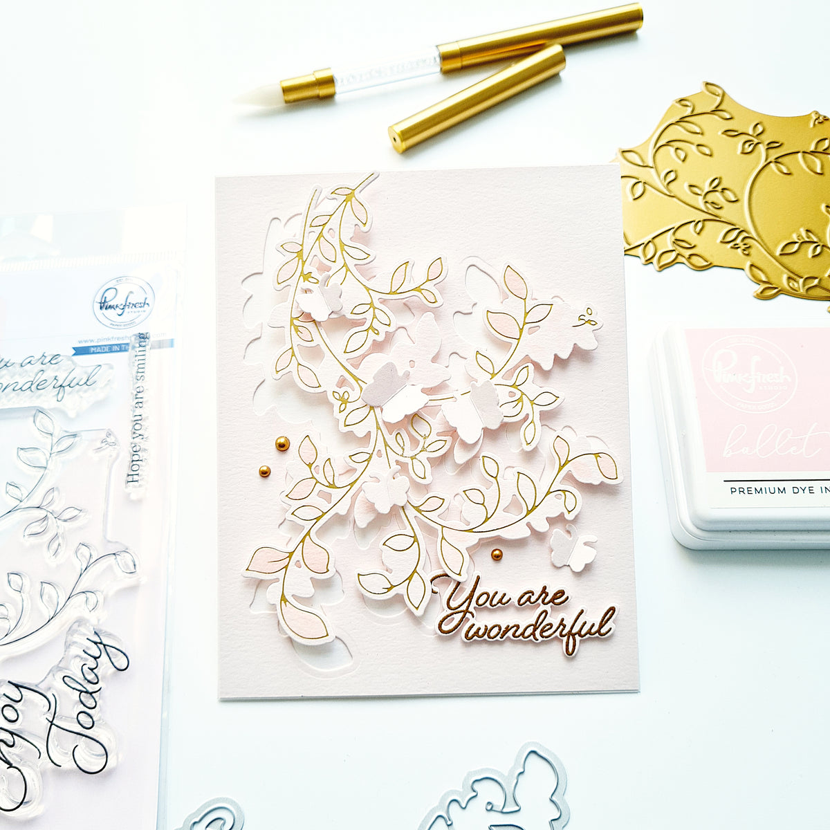 Delicate Foliage stencil