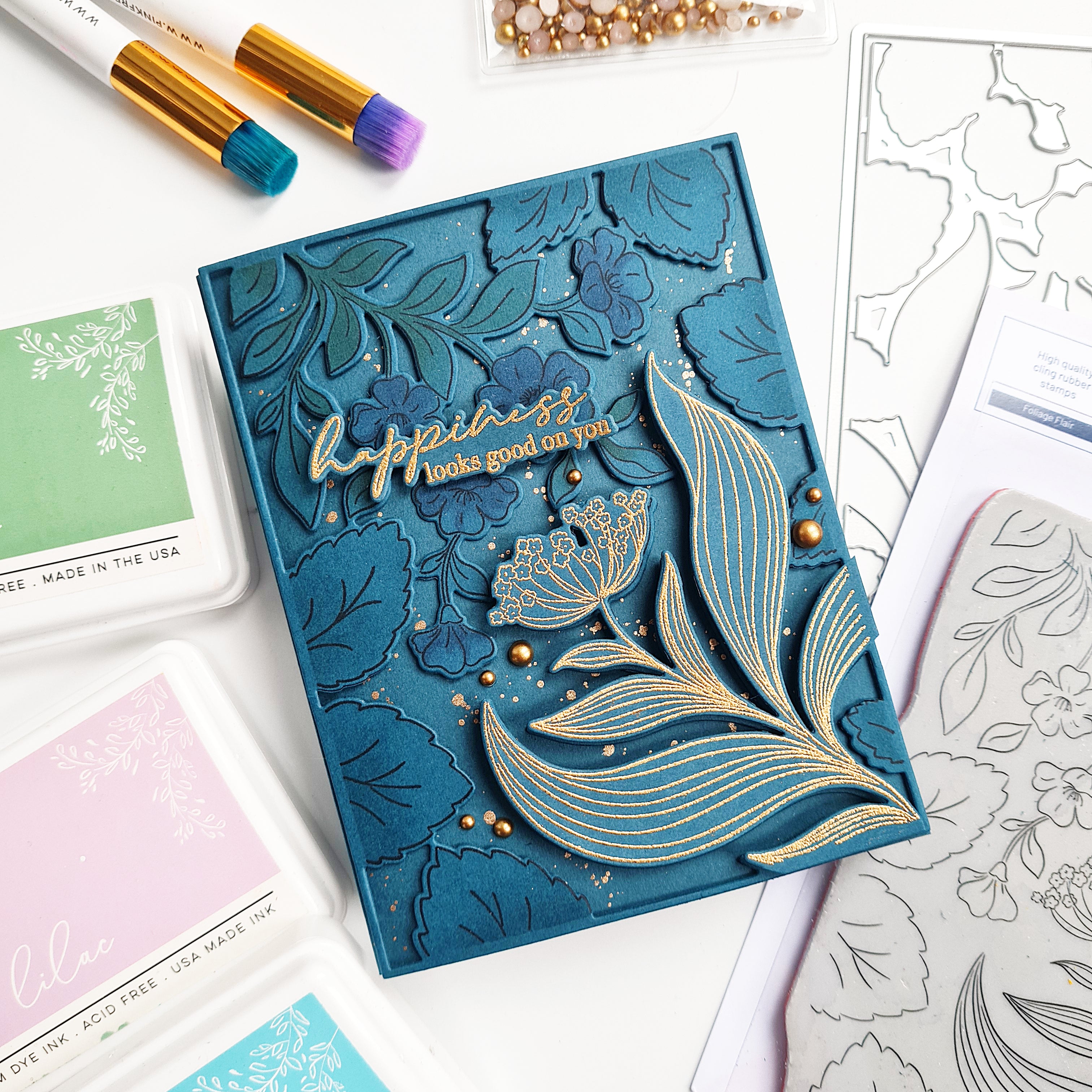 Foliage Flair die – Pinkfresh Studio