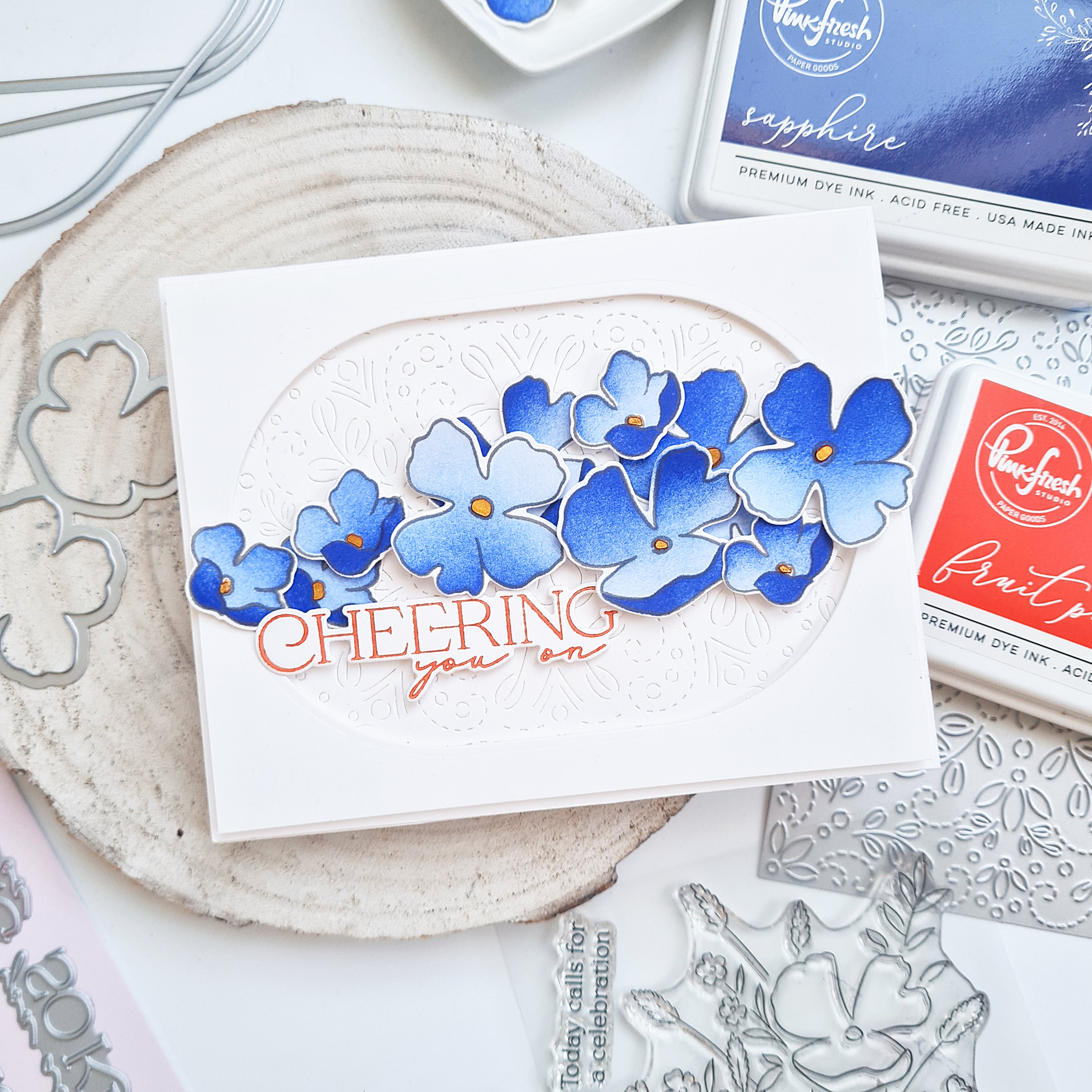 Charming Stitched Florals coverplate die – Pinkfresh Studio