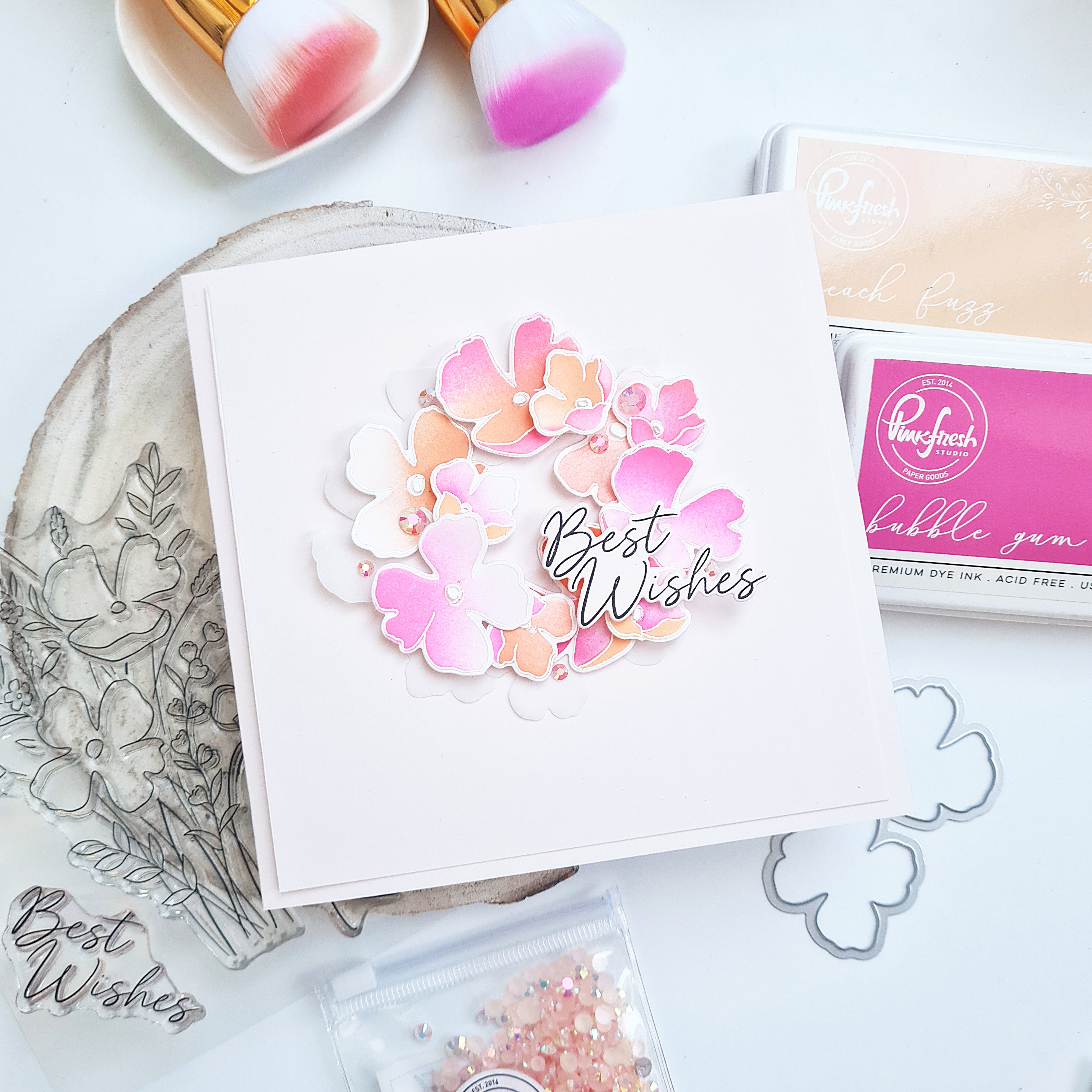 Playful Petals die – Pinkfresh Studio