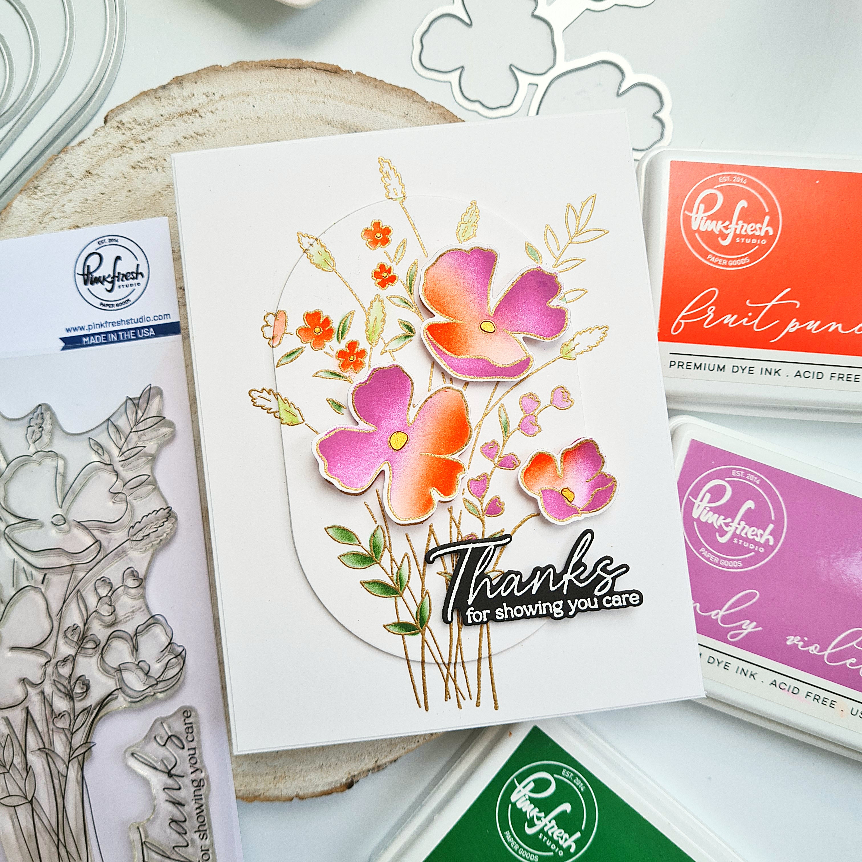 Playful Petals stamp – Pinkfresh Studio