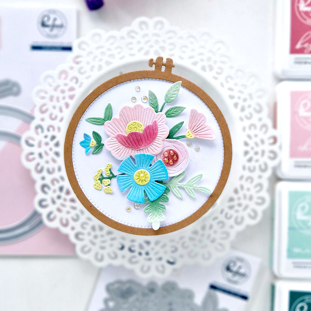 Embroidered Blooms die