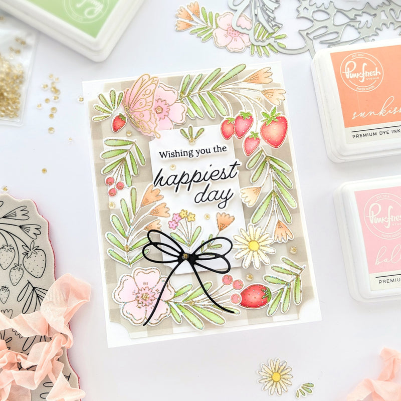 Berries & Blossoms cling stamp
