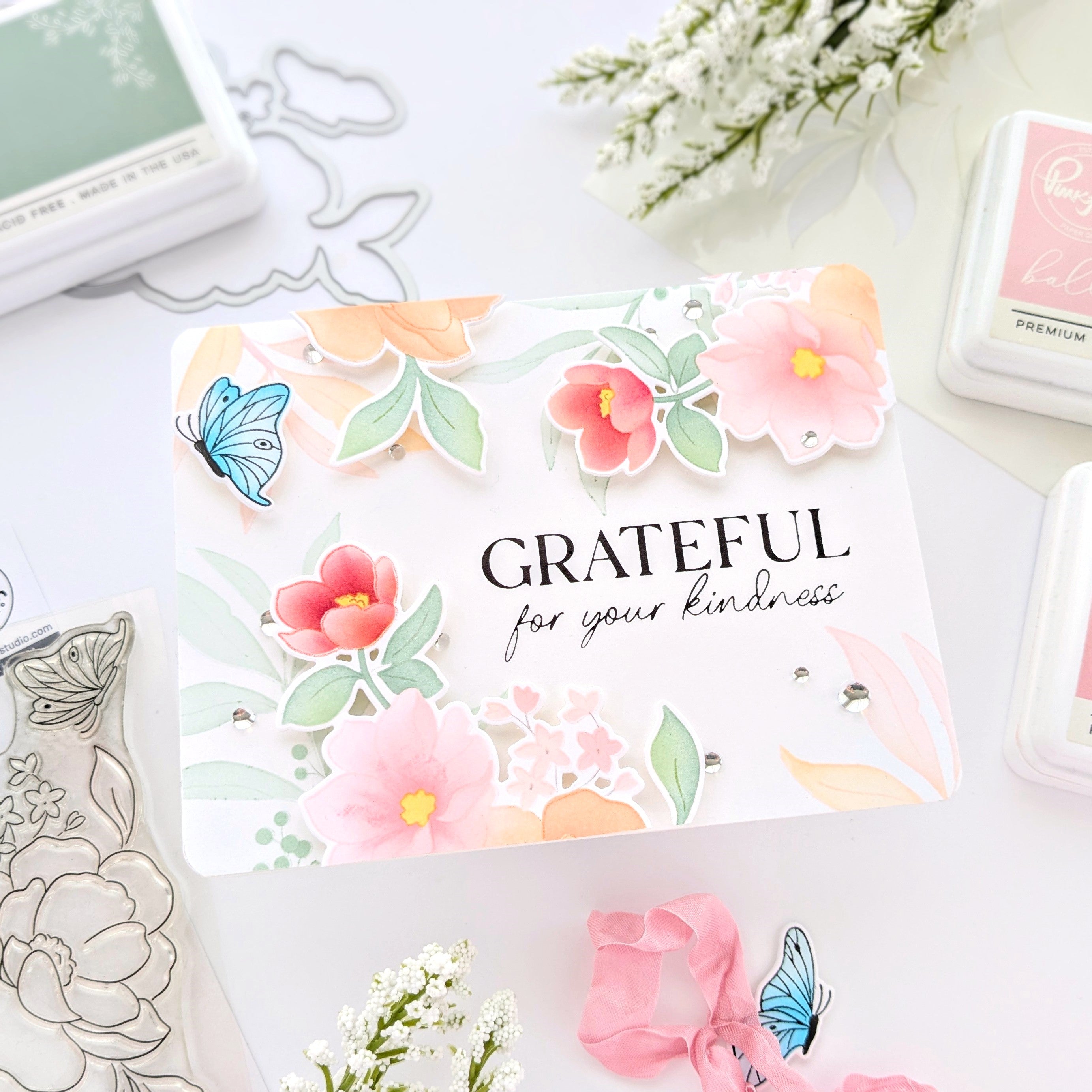 Butterflies in Bloom stamp