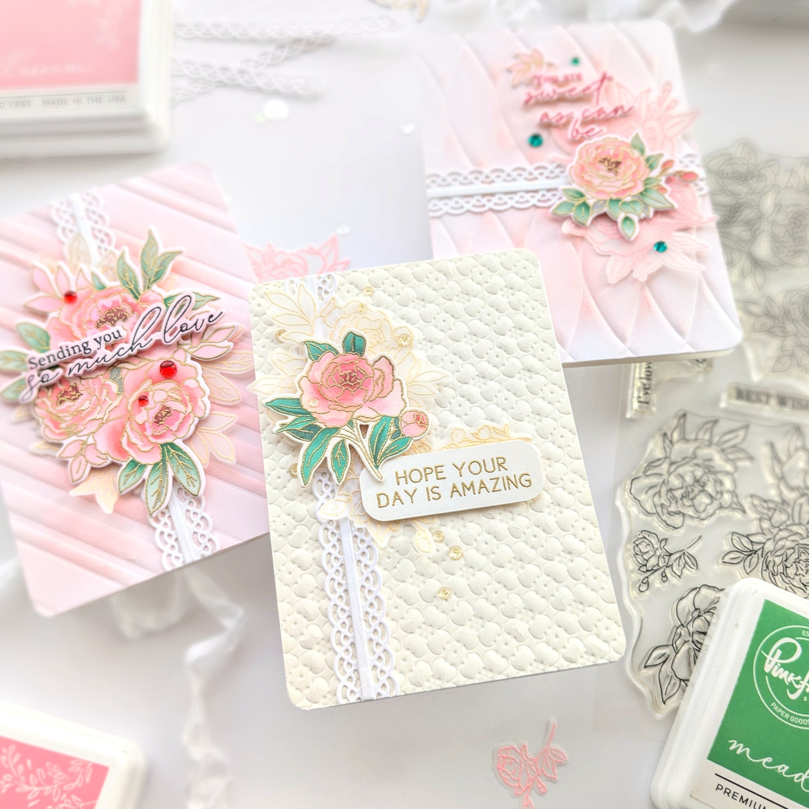 Peony Perfection stamp
