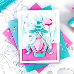 Ribbon Cascade stencil