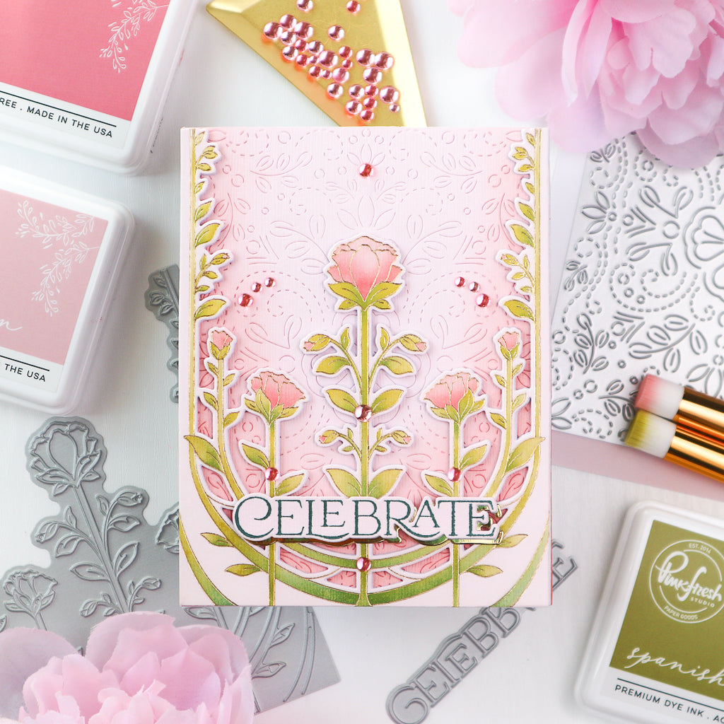 Art Deco Floral Arch die – Pinkfresh Studio