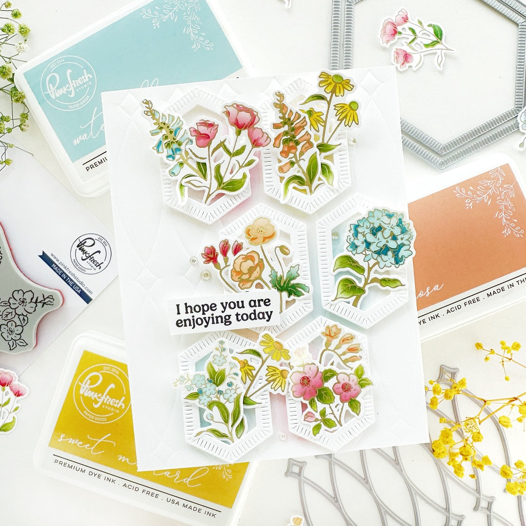 Beautiful Botanicals press plate – Pinkfresh Studio