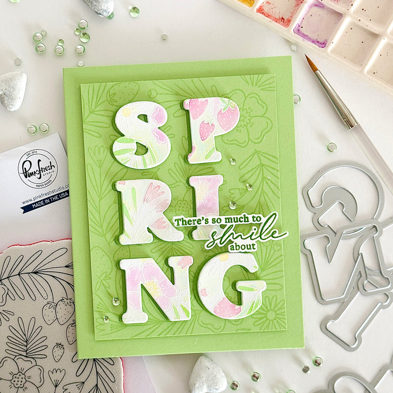 Berries & Blossoms cling stamp