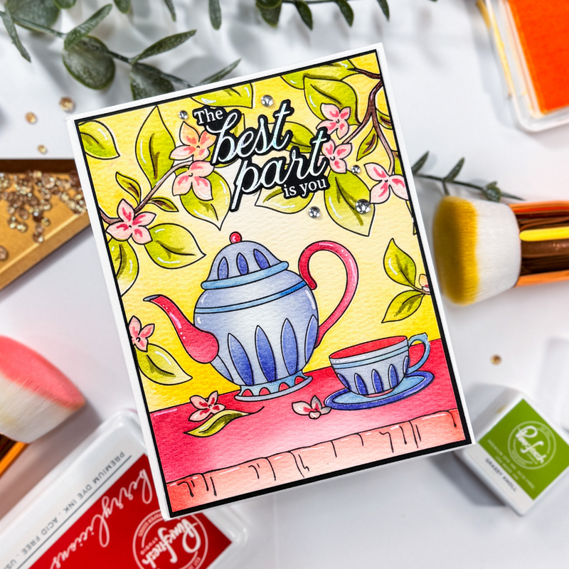 Bloom & Brew cling stamp