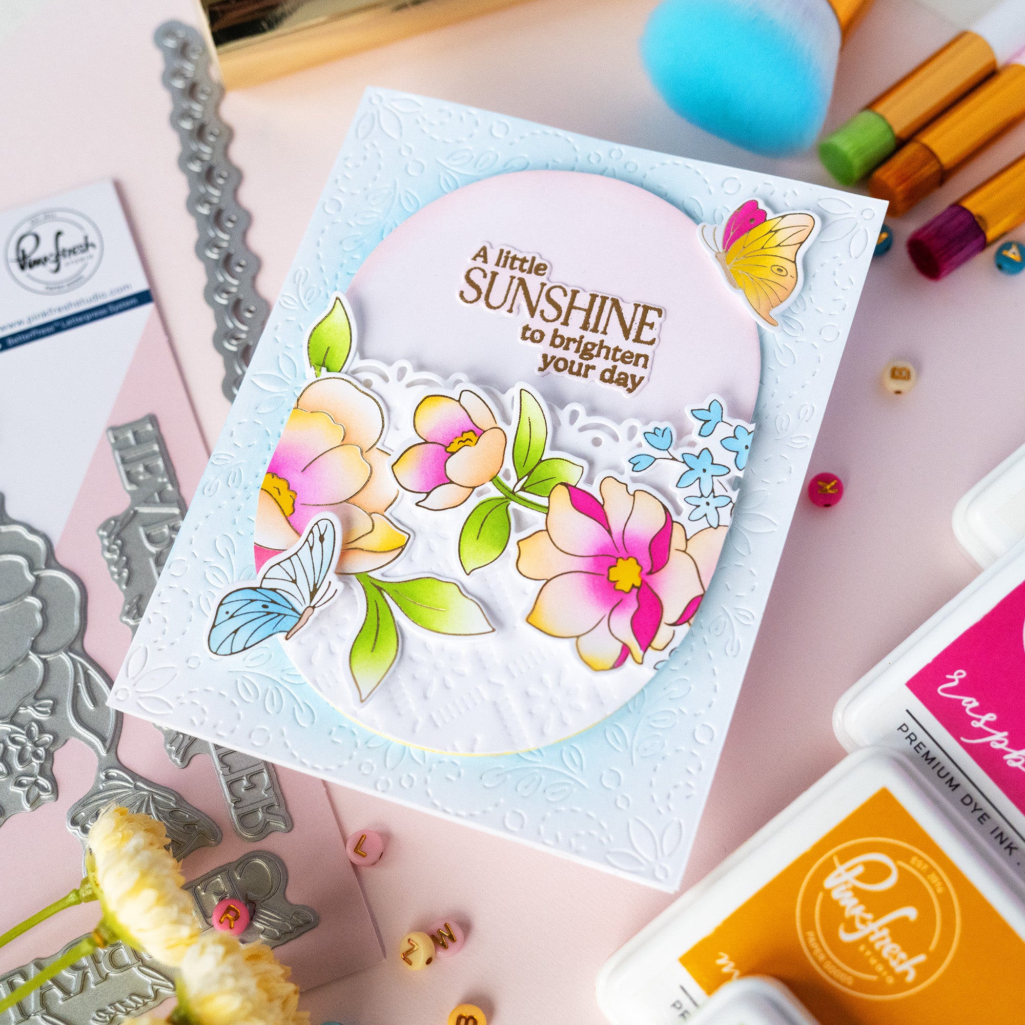 Charming Stitched Florals coverplate die – Pinkfresh Studio