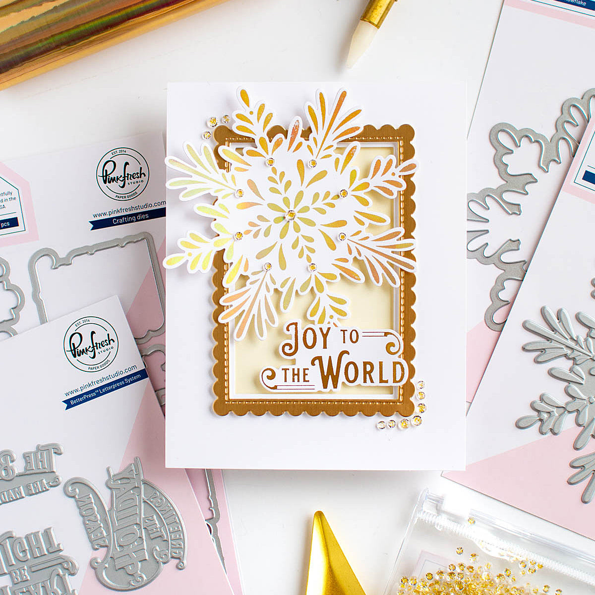 Radiating Snowflake press plate – Pinkfresh Studio Radiating Snowflake press plate – Pinkfresh Studio
