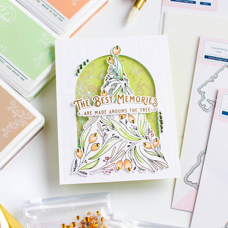 Festive Foliage Tree stencil