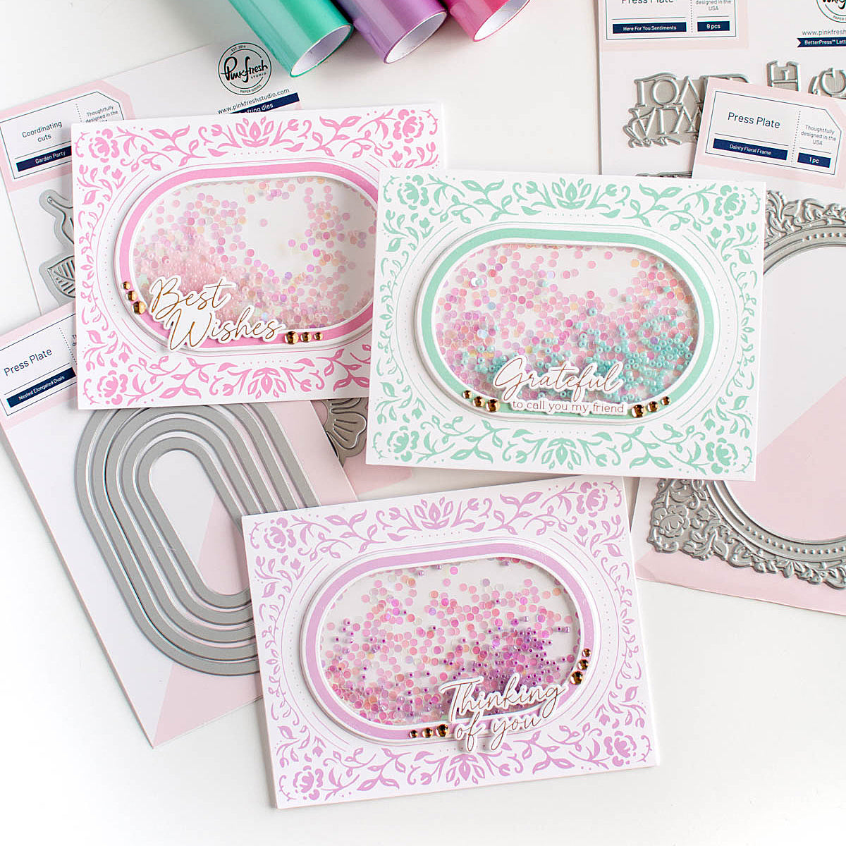 Nested Elongated Ovals press plate – Pinkfresh Studio