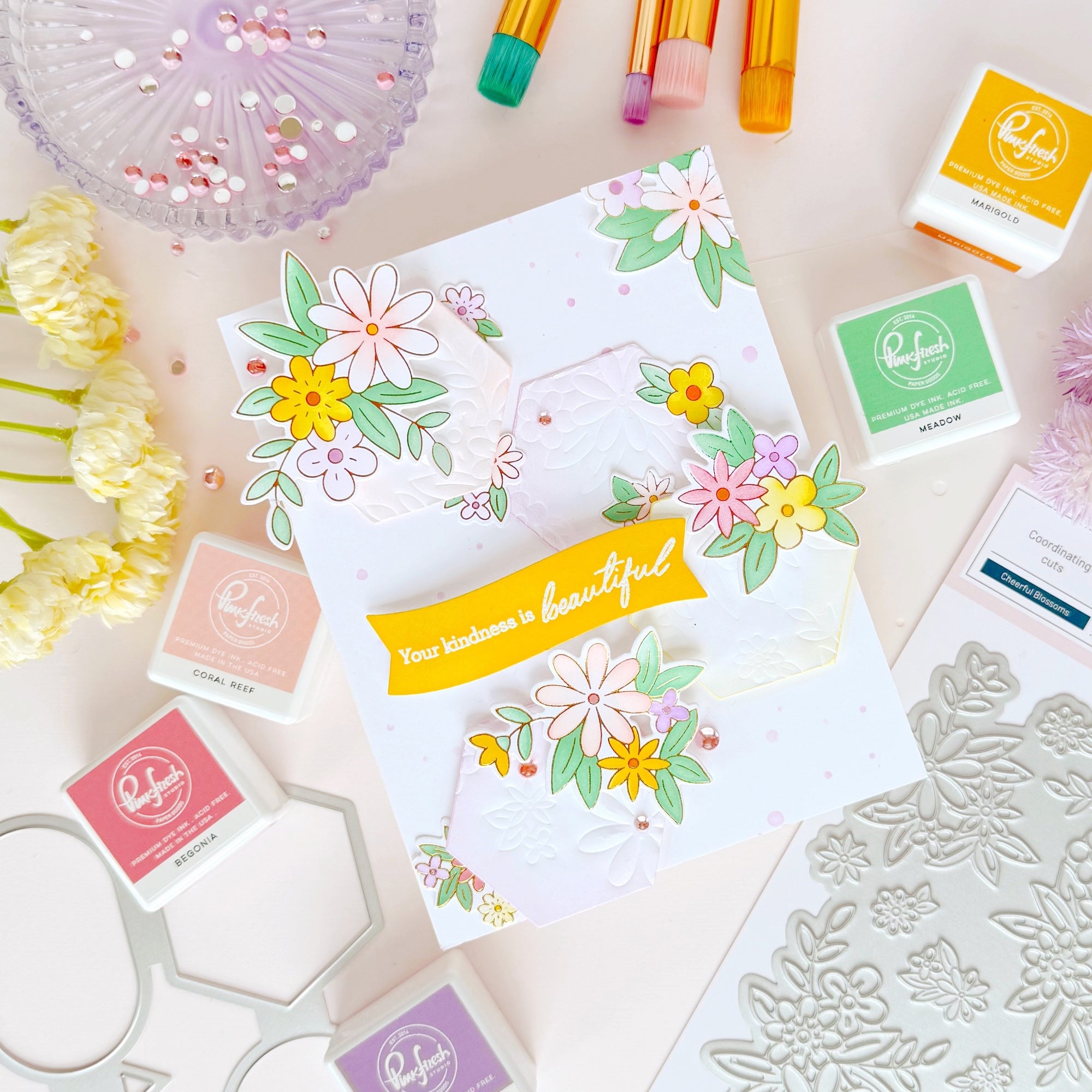 Cheerful Blossoms die – Pinkfresh Studio