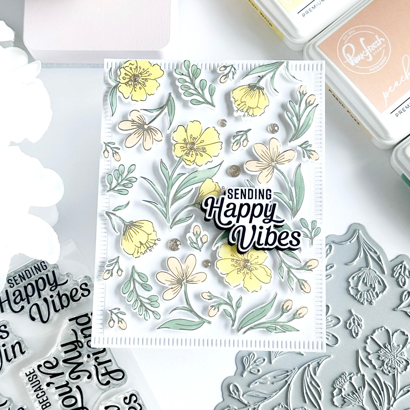 Breezy Blossoms cling stamp – Pinkfresh Studio Breezy Blossoms cling stamp – Pinkfresh Studio