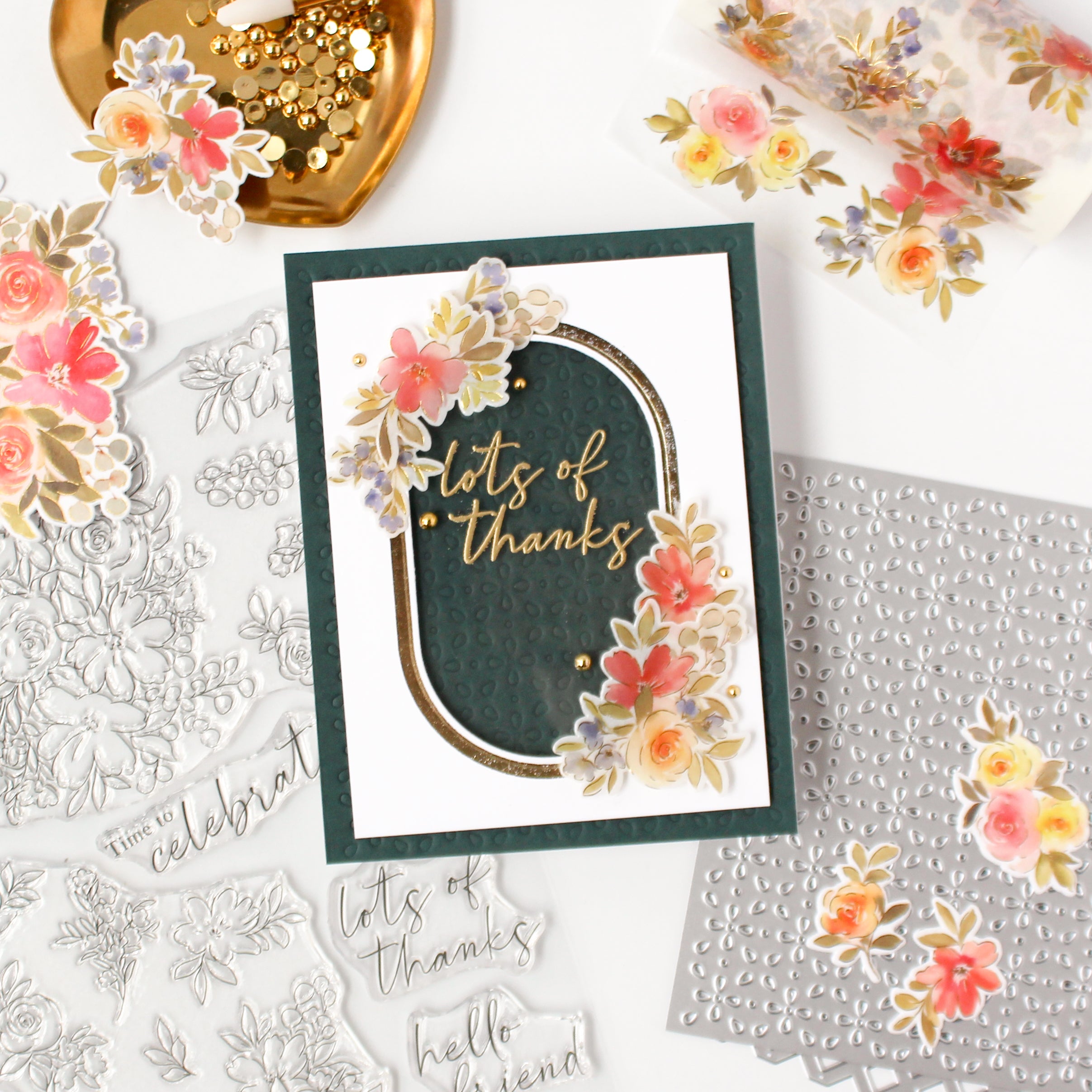 Floral Lattice coverplate die – Pinkfresh Studio