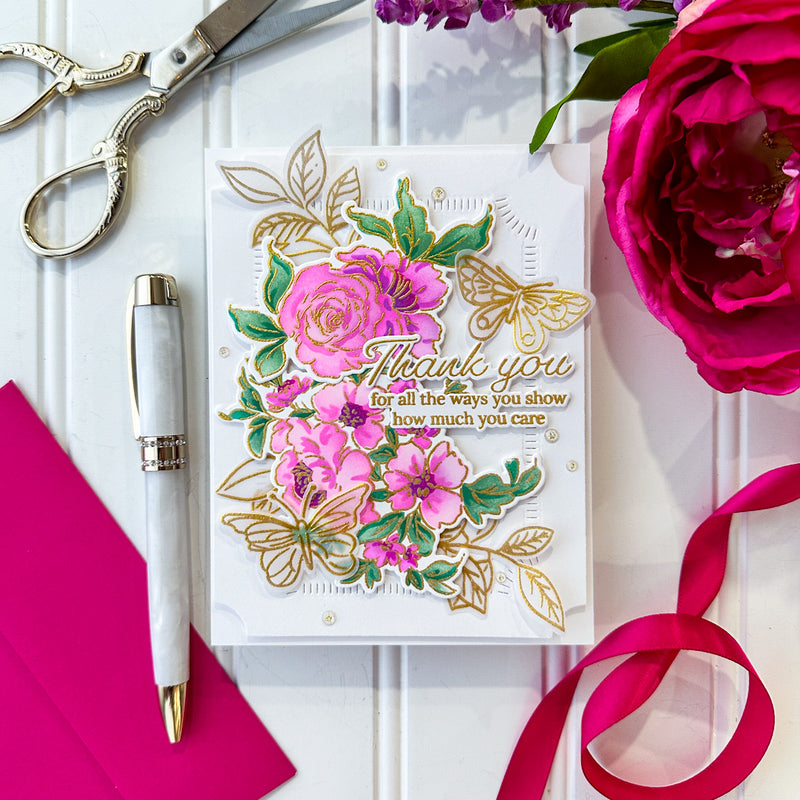 Fluttering Butterflies stamp