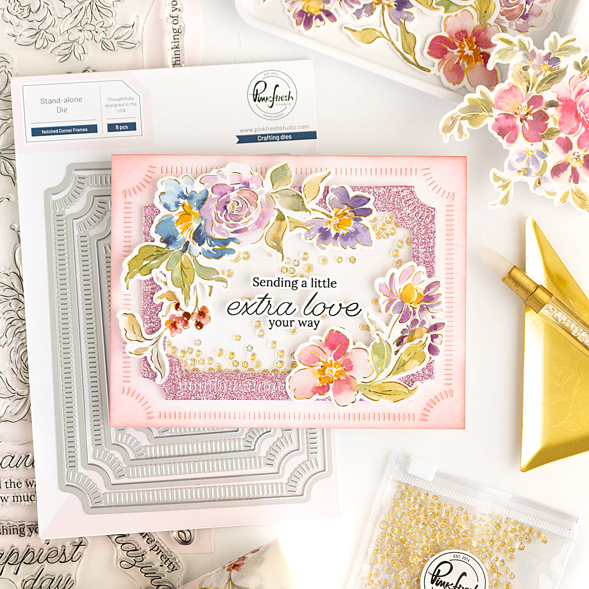 Artsy Floral die – Pinkfresh Studio