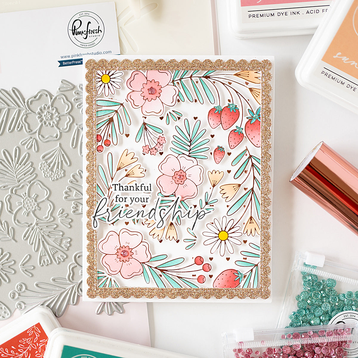 Berries & Blossoms press plate